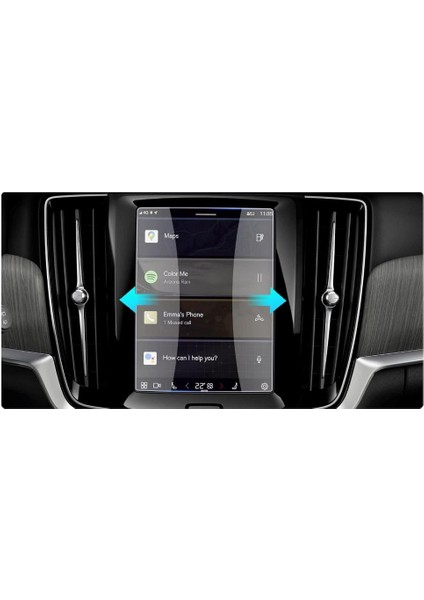Volvo XC40 Mat Ekran Koruyucu 8.7 Inç Multimedya Şeffaf