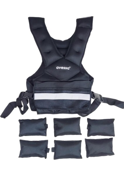 Wv-15 kg Ağırlık Yeleği Siyah