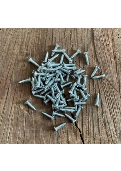 Nikel Mini Vida Askı Menteşe Vidası Tavla Klips Vidası 6.5mm 20 Adet
