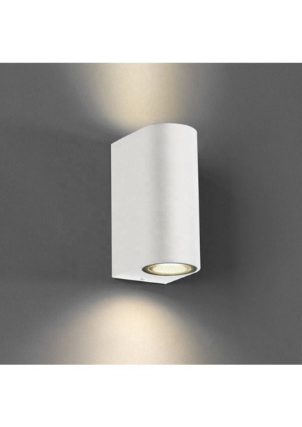 Çift Yönlü Duvar Aplik IP65 Iç ve Dış Mekan Bahçe Aydınlatma Beyaz Kasa
