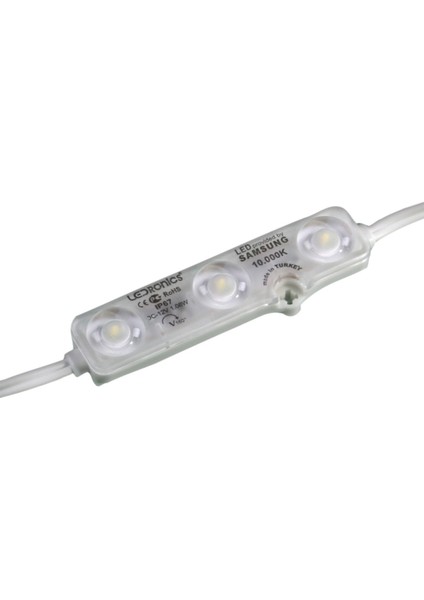 Ledronics 2835 Çipli Lensli Modül LED (25 ADET)(10000K)(BEYAZ)