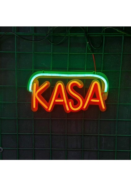 Kasa Yazısı - Neon LED Işıklı