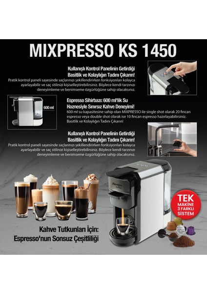 Mıxpresso Ks 1450 Mısscoffee Kutu Kırmızı