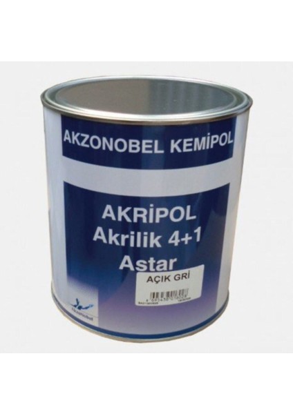 Akzo Nobel Akripol Akrilik 4+1 Astar Açık Gri 2,5 Lt