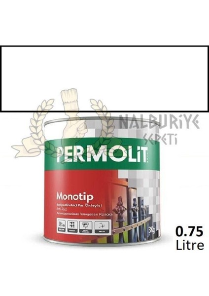 Monotip Astarlı Antipas Boya Beyaz 0.75 Lt.