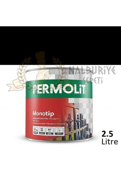 Monotip Astarlı Antipas Boya Siyah 2.5 Lt.