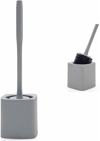Silikon Eco Klozet Firçasi Gri