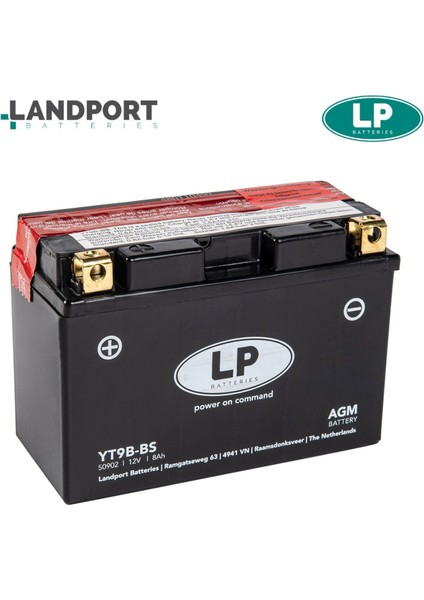 Lp (Landport) Agm Akü (YT9B-BS)