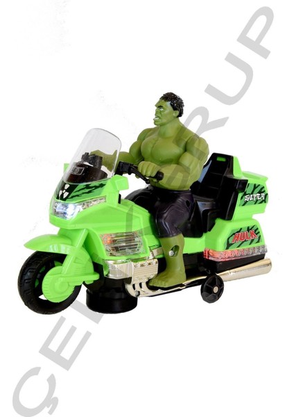 Motorsikletli Hulk Işıklı Sesli Hareketli