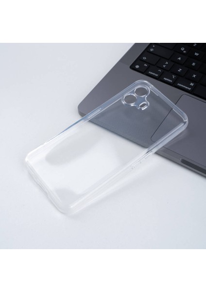 Nothing Phone 2 Kılıf Darbe Emici Kamera Korumalı Esnek Şeffaf Silikon Kapak (02-Anti)