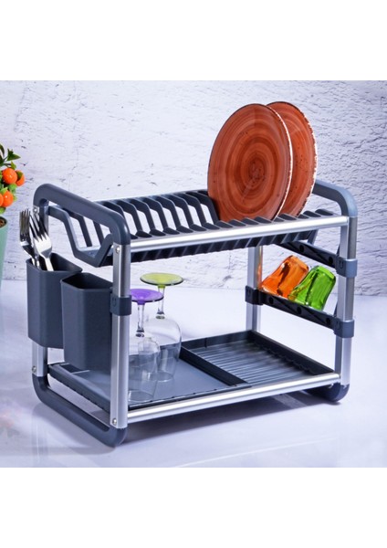 Wın-01 2 Katlı Alüminyum Tabaklık - Silver