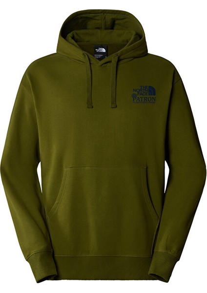 M Nature Hoodie Erkek Günlük Sweatshirt NF0A87DVPIB1 Yeşil