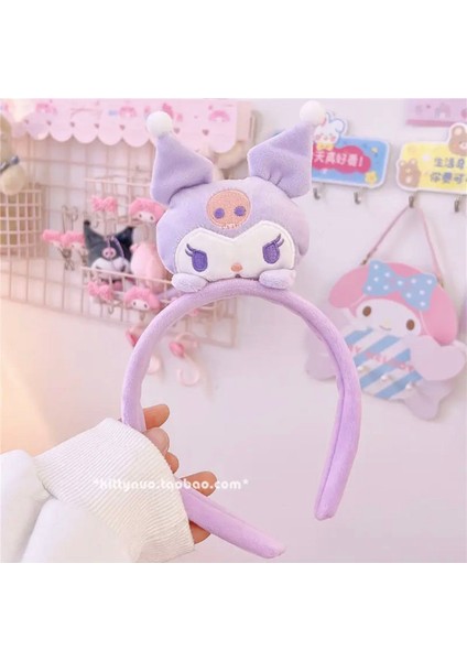 Sanrio Kuromi Pompompurin Cinnamoroll My Melodi Melody Kız Çocuk Taç Tanç Saç Aksesuar (Yurtdışından Getirildi) 1. Kalite Yumuşak Dokulu Kadifenden Üretilmiştir Hediye