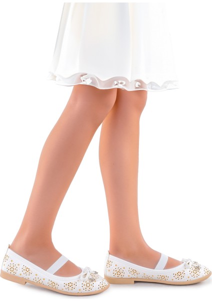 Cilt Lastikli Kız Çocuk Babet Ayakkabı Arç 07