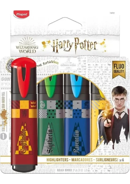 Harry Potter Fosforlu Kalem 4 Renk (740701)