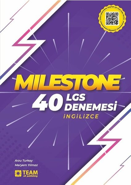 8. Sınıf Pass LGS İngilizce 40 Deneme - Milestone 40 İngilizce Deneme 2 Kitap