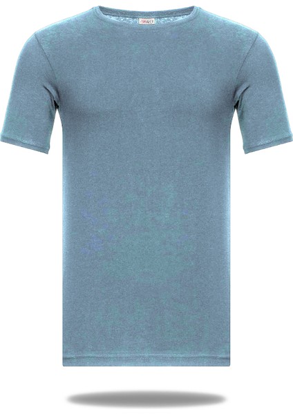 Erkek Pamuklu Süprem Penye Kısa Kollu Sıfır Yaka Günlük Likralı Tişört - 1057 fiyatları