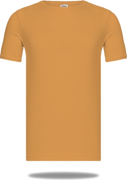 Erkek Pamuklu Süprem Penye Kısa Kollu Sıfır Yaka Günlük Likralı Tişört Buzlu Kahve - 1057 fiyatları