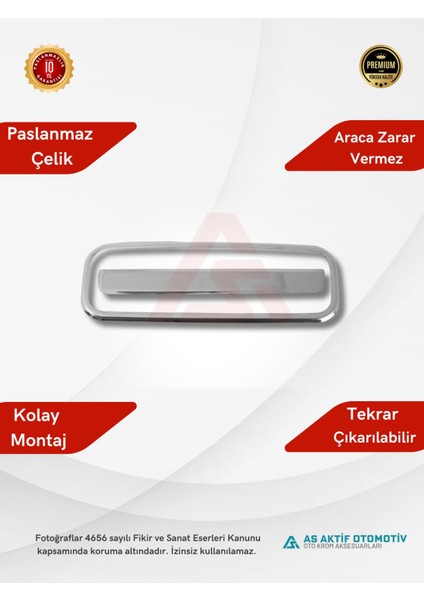 Volkswagen Transporter T5 Van Bagaj Açma 2 Parça 2003-2010 Krom Paslanmaz Çelik