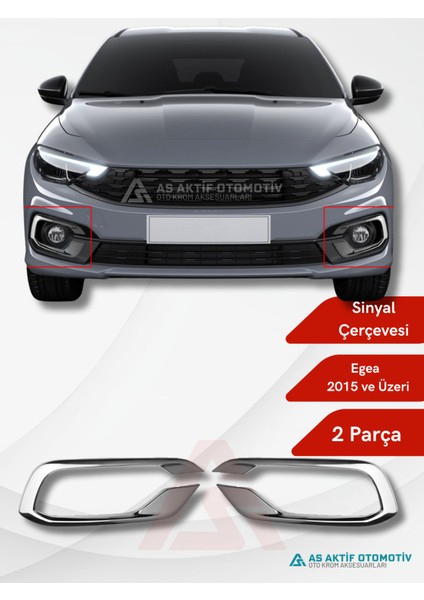 Fiat Egea 2 Sb/hb/sw Sis Çerçevesi- Büyük 2 Parça 2020 ve Üzeri Krom Paslanmaz Çelik