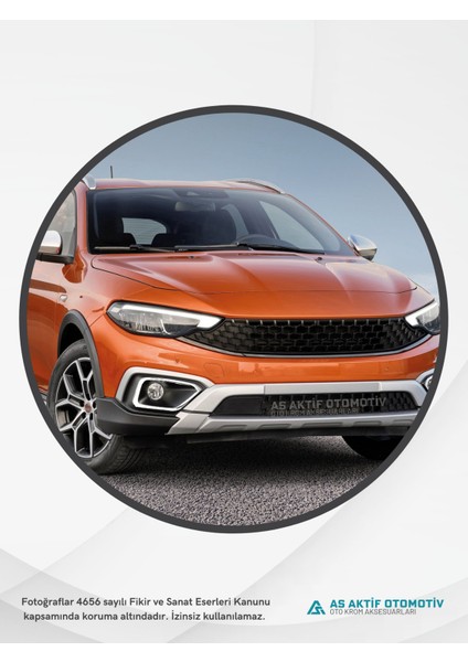 Fiat Egea Hb-Cross Uyumlu Kapı Eşiği 4 Parça 2016 ve Üzeri Krom Paslanmaz Çelik modelleri