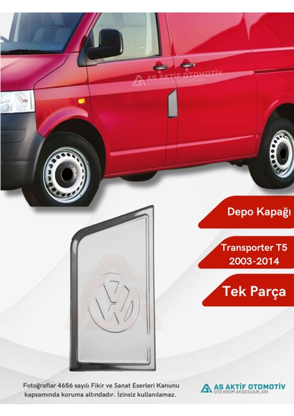 Volkswagen Transporter T5 Van Depo Kapağı 2003-2014 Krom Paslanmaz Çelik