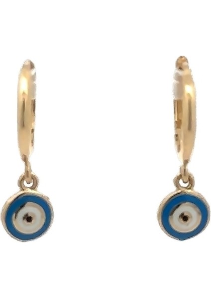 Mine Sallantılı Nazarlık Figürlü Halka Altın Çocuk Küpe fiyatları