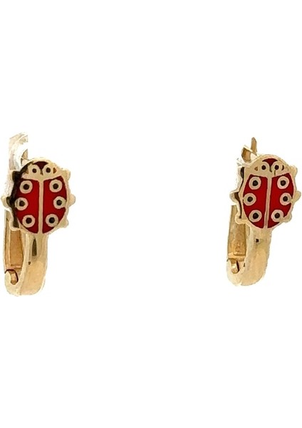 Mine Uğur Böceği Altın Çocuk Küpe