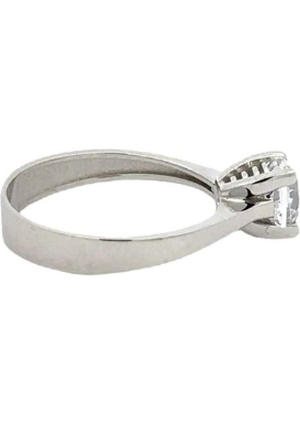 Zirkon Taşlı Klasik Tektaş Çift Renkli Yüzük indirimleri