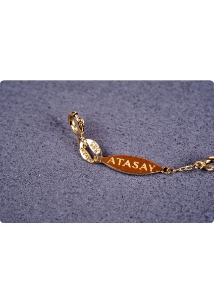 Zirkon Taşlı Büyük Kar Taneli Yeşil Altın Bileklik modelleri