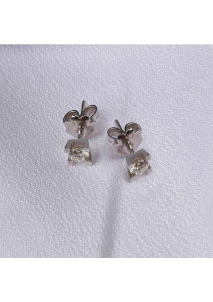 Pırlanta Tektaş Beyaz Altın Küpe fiyatları