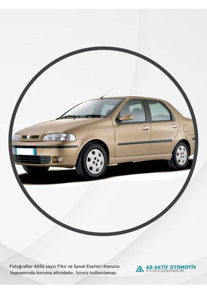 Fiat Albea Sd Kapı Eşiği 4 Parça 2002-2012 Krom Paslanmaz Çelik