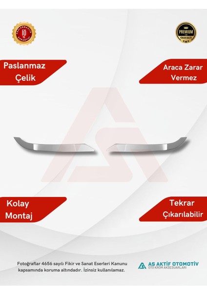 Volkswagen Transporter T6.1 Van Far Alt Çıtası 2 Parça 2020 ve Üzeri Krom Paslanmaz Çelik fiyatları