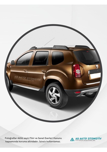 Dacia Duster Suv Kapı Eşiği 4 Parça 2010 ve Üzeri Krom Paslanmaz Çelik