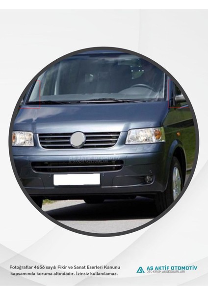 Volkswagen Transporter T5 Van Kapı Eşiği 3 Parça 2003 ve Üzeri Krom Paslanmaz Çelik