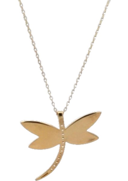 Zirkon Taş Detaylı Yusufcuk Figürlü Şık Altın Kolye fırsatları