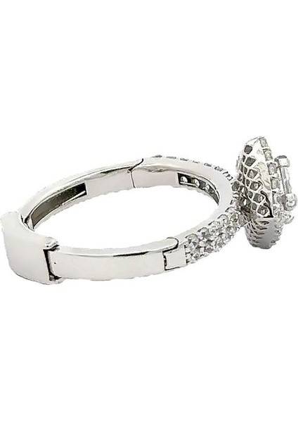Swarovski Taşlı Dört Boy Büyüyebilen Beyaz Altın Yüzük fırsatları