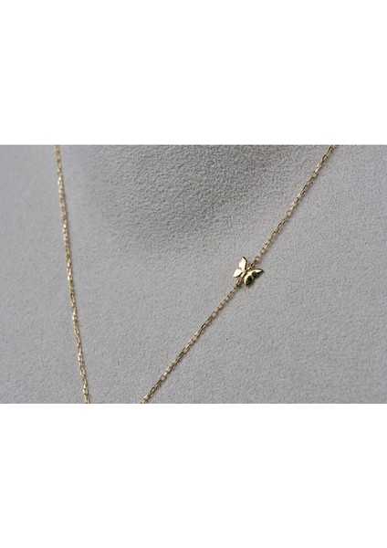 Zirkon Taşlı Çift Yıldız Figürlü Altın Kolye modelleri