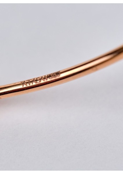 Zirkon Taşlı Rose Altın Kelepçe Bileklik fırsatları