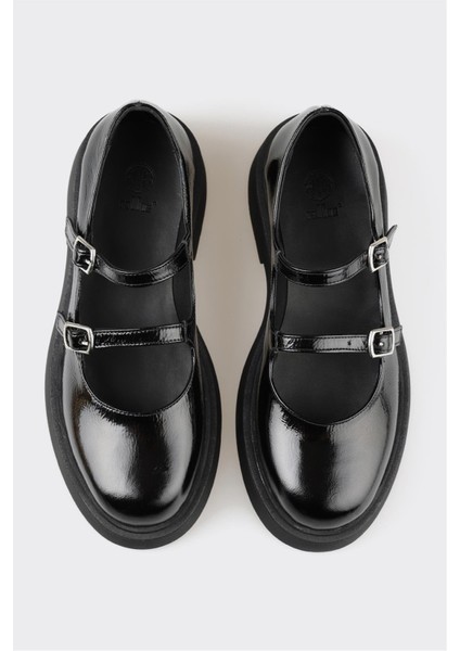 Siyah Deri Kadın Günlük Ayakkabı fırsatları