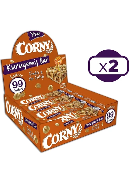 Tahıl Bar Fındık ve Yerfıstığı 20 gr x 12 Adet x 2 Kutu