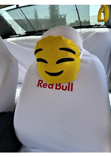 Emoji Oto Boyun Yastığı Gülen Altı Sarı