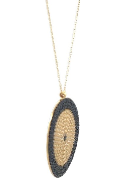 Büyük Nazarlık Detaylı Altın Kolye modelleri