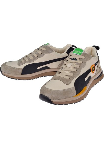 Erkek Spor Ayakkabı Sneaker GJ-565 Bej