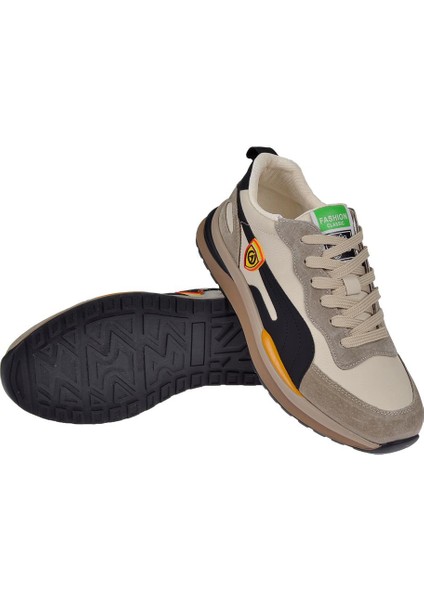 Erkek Spor Ayakkabı Sneaker GJ-565 Bej