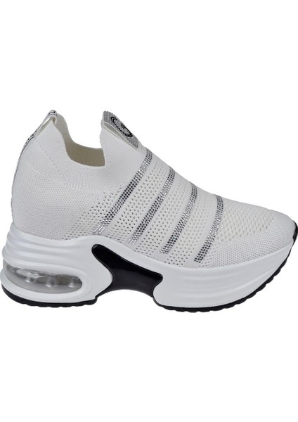 Içten Gizli Dolgu Tabanlı Kadın Spor Ayakkabı GJ-3004 Beyaz fiyatları