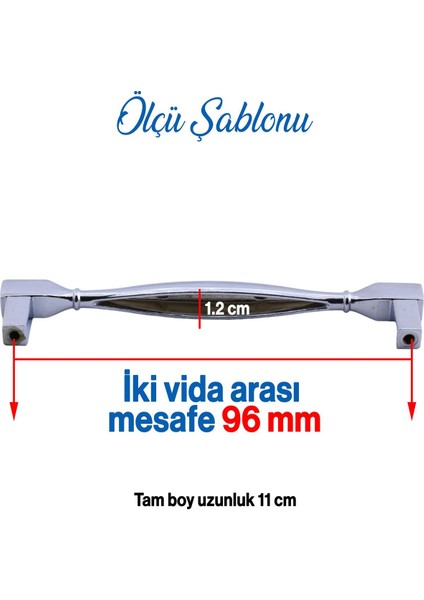 Mobilya Kulp Mutfak Dolabı Çekmece Dolap Kulpları Kapak Kulpu Kulbu Krom Renk 96 mm Metal modelleri