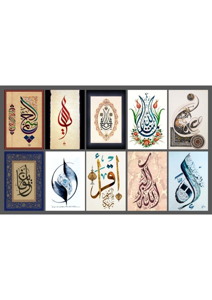 Hat Temalı Kartpostal Seti (10X15 cm 10 Adet)