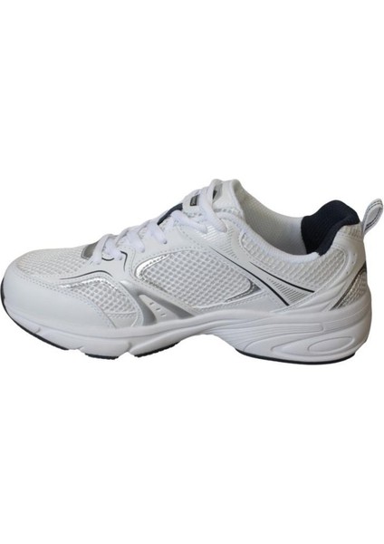 Erkek Beyaz Gri Fileli Kalın Hafıza Taban Koşu Ayakkabısı modelleri