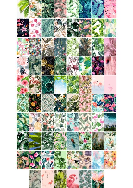 Tropik Temalı Kartpostal Seti (10X15 cm 78 Adet)